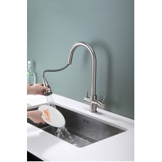 Смеситель для кухни Paulmark Lange La214212-NI Никель