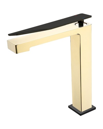 Смеситель для раковины Boheme Q 142-GB.2 Золото Черный