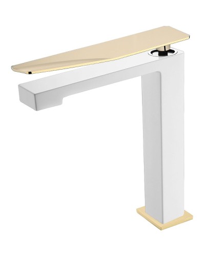 Смеситель для раковины Boheme Q 142-WG.2 Белый Золото