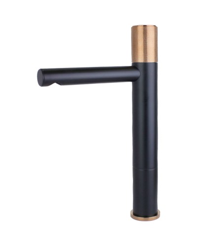 Смеситель для раковины Bronze de Luxe Avantgarde 2030MH Черный Розовое золото
