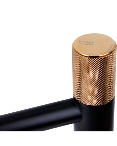 Смеситель для раковины Bronze de Luxe Avantgarde 2030MH Черный Розовое золото