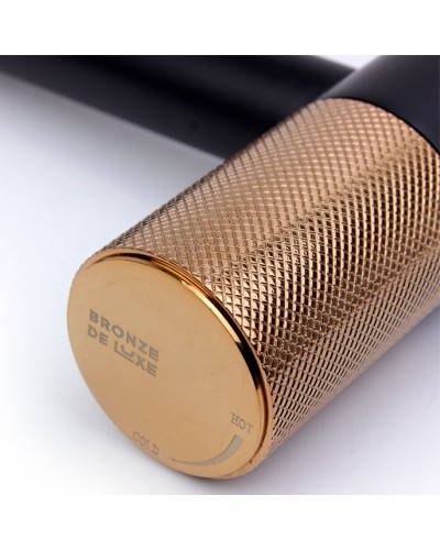 Смеситель для раковины Bronze de Luxe Avantgarde 2030MH Черный Розовое золото