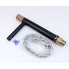 Смеситель для раковины Bronze de Luxe Avantgarde 2030MH Черный Розовое золото