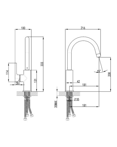Смеситель для кухни Lemark Comfort LM3073PJS Жасмин