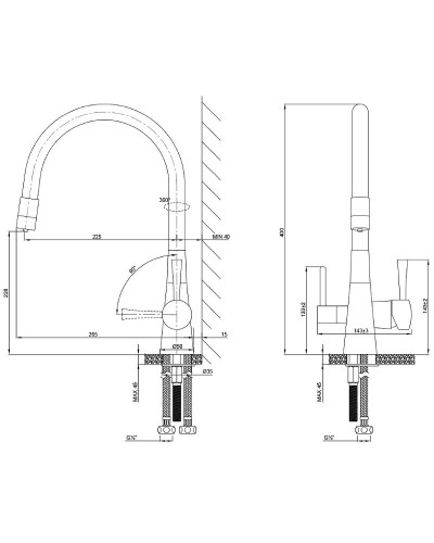 Смеситель для кухни Lemark Comfort LM3075BN-White Хром Белый