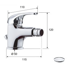 Смеситель для биде Remer Серия 35 F202 Хром