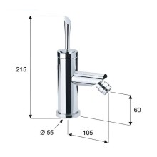 Смеситель для биде Remer Jazz J21 Хром
