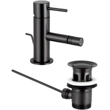 Смеситель для биде Remer X-Style X20CFP Черный хром брашированный