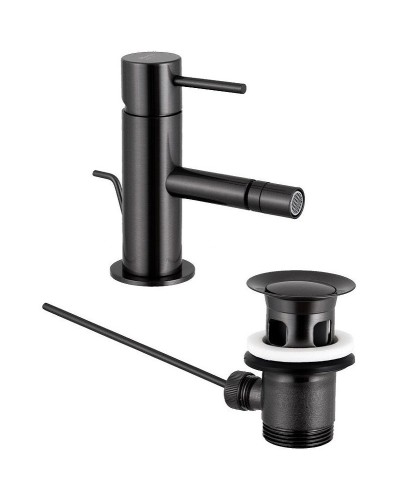 Смеситель для биде Remer X-Style X20CFP Черный хром брашированный