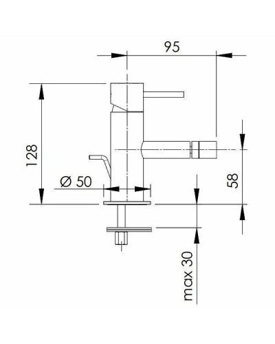 Смеситель для биде Remer X-Style X20RL Медь