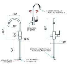 Смеситель для кухни Remer Dream D79DW Хром