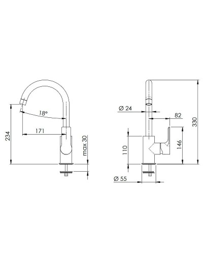 Смеситель для кухни Remer Energy EY72 Хром