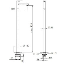 Смеситель для раковины Remer Infinity i18 Хром