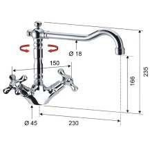 Смеситель для кухни Remer Liberty 43LIce Хром
