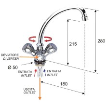 Смеситель для кухни Remer Export 46EX Хром