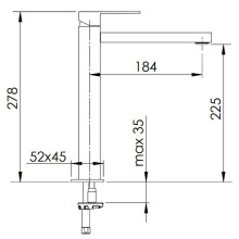 Смеситель для раковины Remer Q-Design QD11LXL Хром