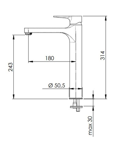 Смеситель для раковины Remer Winner W11L Хром