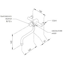 Смеситель для кухни Remer Tempor TE41M Хром