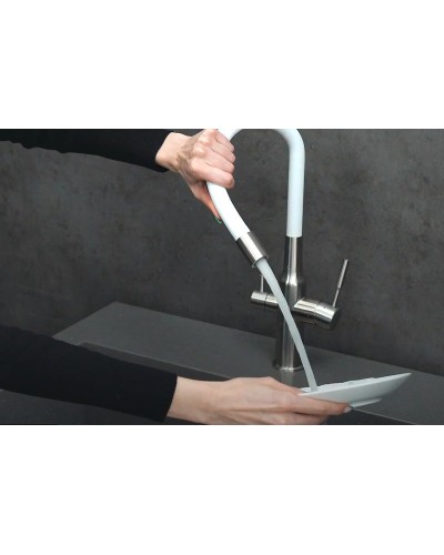 Смеситель для кухни Lemark Expert LM5083S-White Хром Белый