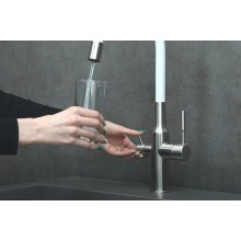 Смеситель для кухни Lemark Expert LM5083S-White Хром Белый