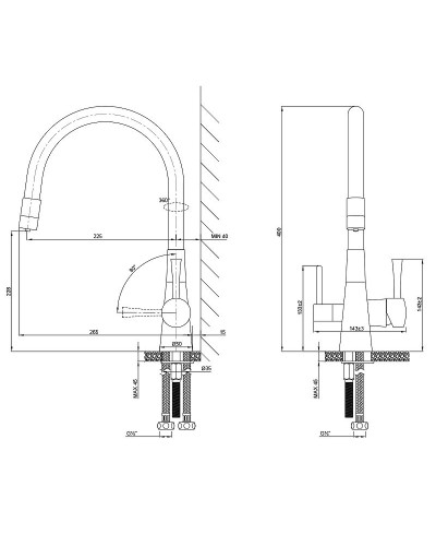 Смеситель для кухни Lemark Comfort LM3075C-Silver Хром Серебро