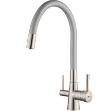 Смеситель для кухни Lemark Comfort LM3075BN-Silver Никель Серебро