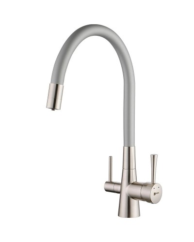 Смеситель для кухни Lemark Comfort LM3075BN-Silver Никель Серебро