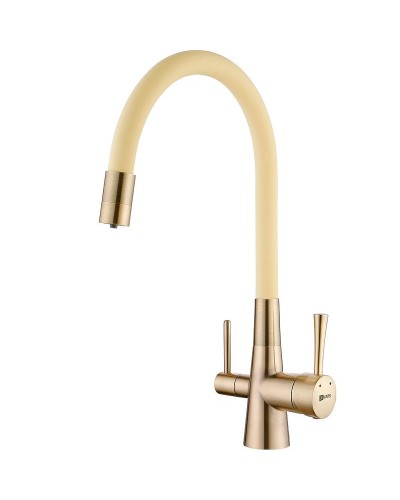 Смеситель для кухни Lemark Comfort LM3075B-Beige Бронза Бежевый
