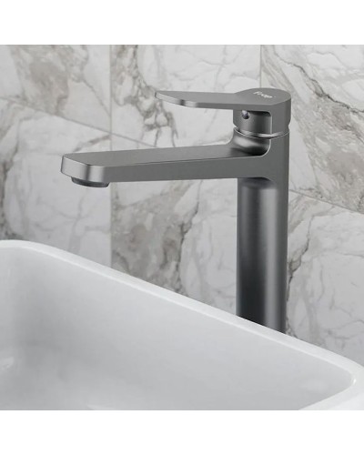 Смеситель для раковины Frap H62-9 F1062-29 Оружейная сталь