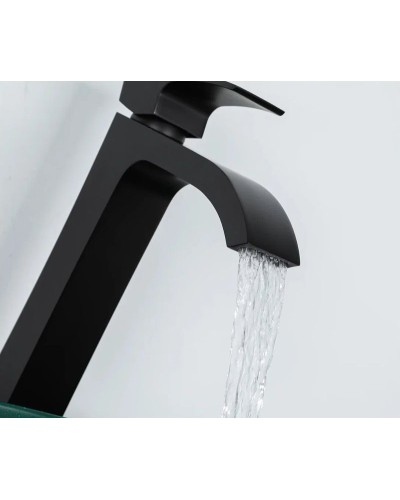 Смеситель для раковины Gappo G07-6 G1007-86 Черный матовый