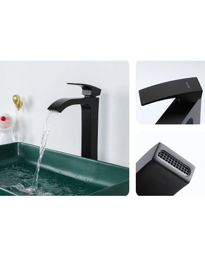 Смеситель для раковины Gappo G07-6 G1007-86 Черный матовый