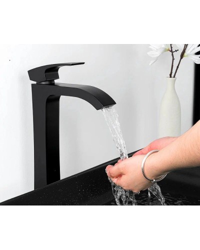 Смеситель для раковины Gappo G07-6 G1007-86 Черный матовый