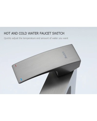 Смеситель для раковины Gappo G07-9 G1007-89 Оружейная сталь