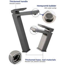 Смеситель для раковины Gappo G17-9 G1017-92 Оружейная сталь