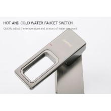 Смеситель для раковины Gappo G17-9 G1017-92 Оружейная сталь