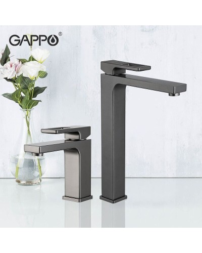 Смеситель для раковины Gappo G17-9 G1017-92 Оружейная сталь
