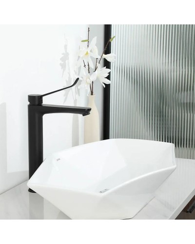 Смеситель для раковины Gappo G21-6 G1021-26 Черный матовый