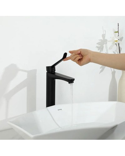 Смеситель для раковины Gappo G21-6 G1021-26 Черный матовый