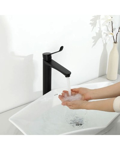 Смеситель для раковины Gappo G21-6 G1021-26 Черный матовый