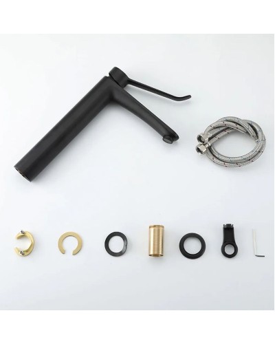 Смеситель для раковины Gappo G21-6 G1021-26 Черный матовый