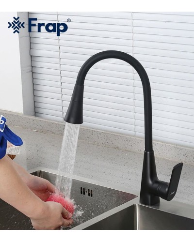 Смеситель для кухни Frap H17-6 F4417-6 Черный матовый