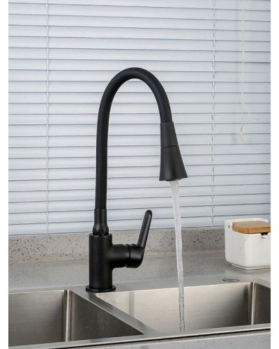 Смеситель для кухни Frap H17-6 F4417-6 Черный матовый