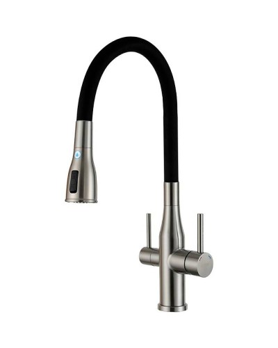 Смеситель для кухни Gappo G4399-65 Сатин Черный