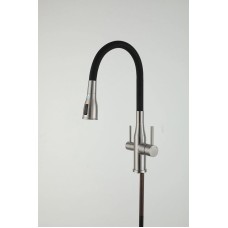 Смеситель для кухни Gappo G4399-65 Сатин Черный