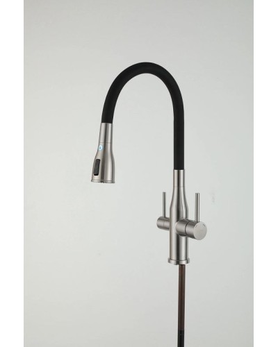 Смеситель для кухни Gappo G4399-65 Сатин Черный