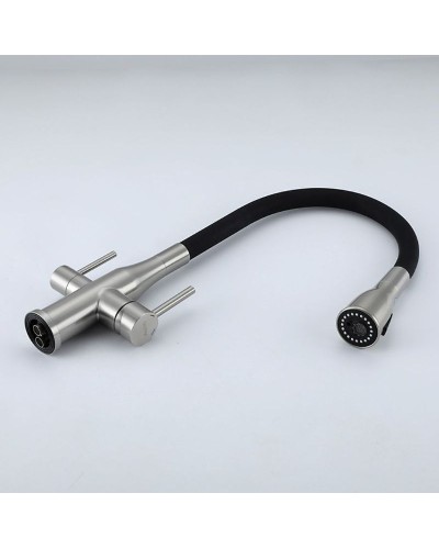 Смеситель для кухни Gappo G4399-65 Сатин Черный