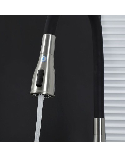 Смеситель для кухни Gappo G4399-65 Сатин Черный