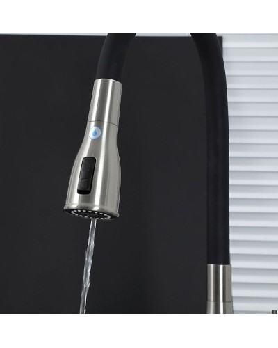 Смеситель для кухни Gappo G4399-65 Сатин Черный