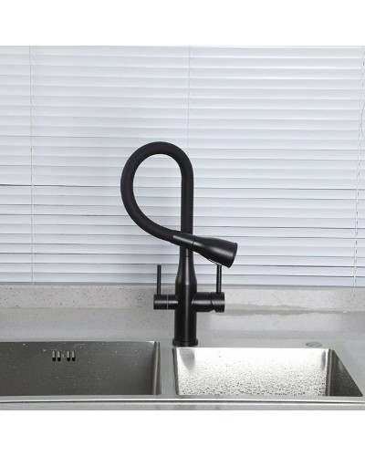 Смеситель для кухни Gappo G4399-66 Черный матовый