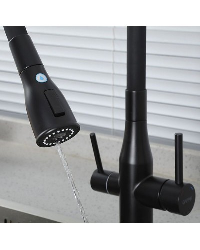 Смеситель для кухни Gappo G4399-66 Черный матовый